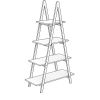 Solid bamboo wood oxford 'A'frame ladder display bookshelf