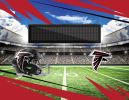 [Personalization Only] Official NFL Falcons - 62" x 84" Personalized Washable Rug