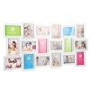 18 Pictures Frames Collage for Photos in 4" x 6" Glass Protection Display Wall Mounting Gallery Home Decor Kit