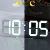 1pc 3D LED Digital Clock; Bedroom LED Clock For Home Decor